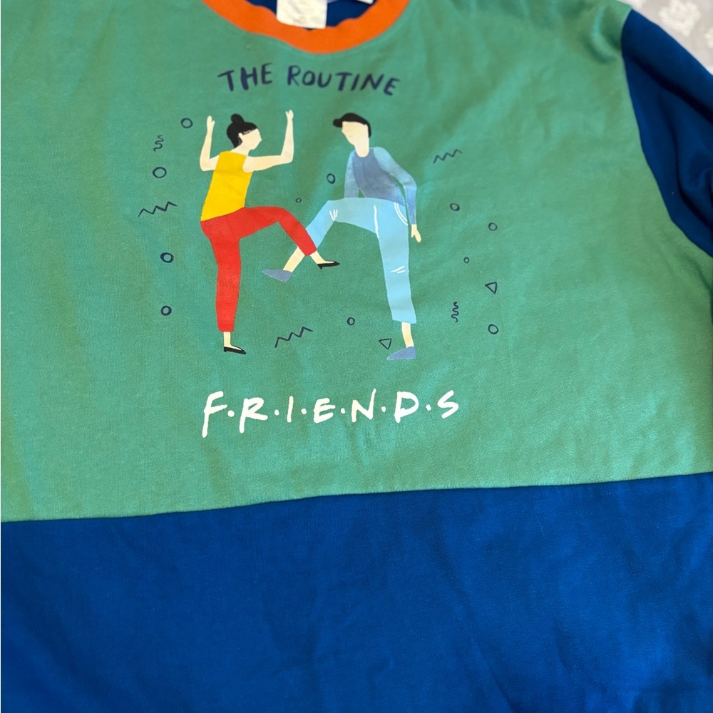 FRIENDS tv show “The Routine” Colorful Crew Neck Sweatshirt Women’s 2XL - Picture 2 of 9